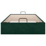 vidaXL Cadre de lit ottoman sans matelas vert foncé 90x200 cm velours