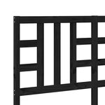vidaXL Tête de lit Noir 166x4x100 cm Bois massif de pin