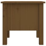 vidaXL Table d'appoint Marron miel 40x40x39 cm Bois massif de pin