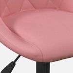 vidaXL Chaise à manger Rose Velours