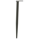 vidaXL Pieds de table console forme conique 4 pièces Anthracite 72-73 cm Acier