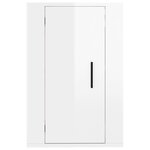 vidaXL Meubles TV muraux 2 Pièces Blanc brillant 40x34 5x60 cm