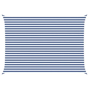 vidaXL Voile d'ombre Bleu et Blanc 5 × 3 5 m 100   polyester Oxford