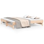 vidaXL Lit coulissant 2x(75x190) cm Bois de pin massif