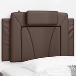 vidaXL Coussin de tête de lit Viana marron 80 cm similicuir