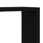 Étagères murales vidaXL 2 pièces Chêne noir 50x15x85 cm en bois reconstitué