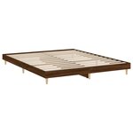 vidaXL Cadre de lit sans matelas chêne marron 150x200 cm