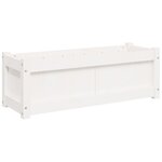 vidaXL Jardinières 2 Pièces blanc bois de pin massif