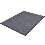 vidaXL Tapis d'entrée gris 90 x 60 cm PVC
