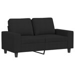 vidaXL Ensemble de canapés 3 Pièces noir tissu