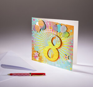 Carte double coll'âge- 8 ans