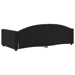 vidaXL Lit de repos sans matelas noir 100x200 cm velours