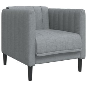 vidaXL Fauteuil gris clair tissu