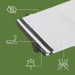 Pack and Move - Lot 120 enveloppes pour expédition -33 x 43 cm - Fermeture adhésive - Opaques  étanches et indéchirables