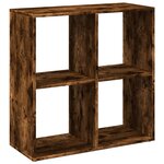 vidaXL Étagère séparatrice de pièce chêne fumé 69 5x29x69 5 cm