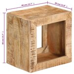 vidaXL Tabouret 40x30x40 cm Bois de manguier solide