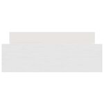 vidaXL Cadre de lit sans matelas blanc 135x190 cm