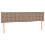 VidaXL Cadre de lit ottoman et matelas cappuccino 180x200cm similicuir