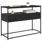 vidaXL Table console Chêne noir 100 x 40 x 75 cm Bois d'ingénierie