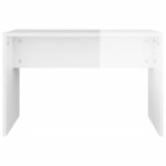 vidaXL Ensemble de coiffeuse Blanc brillant 74 5x40x141 cm