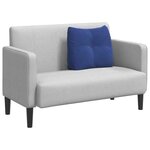 vidaXL Coussin de Dos Bleu police 60 x 24 x 50 cm Velours