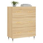 vidaXL Buffet chêne sonoma 69 5x34x90 cm bois d'ingénierie