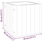 vidaXL Jardinière 45x45x45 cm bois massif d'acacia