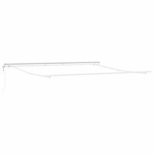 vidaXL Cadre d'auvent Blanc 400 × 350 cm Aluminium