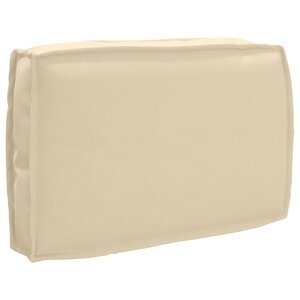vidaXL Coussin pour dossier de palette Beige 60 x 40 x 12 cm