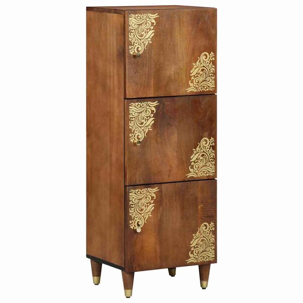 vidaXL Buffet Marron 40 x 33.5 x 110 cm Bois de manguier massif