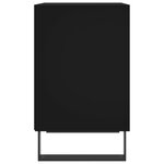 vidaXL Table de chevet noir 40x30x50 cm bois d’ingénierie