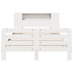 vidaXL Cadre de lit sans matelas blanc 120x200 cm bois de pin massif