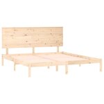 vidaXL Cadre de lit sans matelas 150x200 cm bois massif