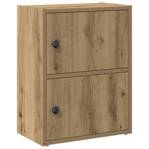 vidaXL Bibliothèque chêne artisanal 40x24x52 cm bois d'ingénierie