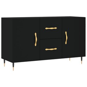 vidaXL Buffet noir 100x36x60 cm bois d'ingénierie