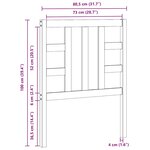 vidaXL Tête de lit Blanc 81x4x100 cm Bois massif de pin