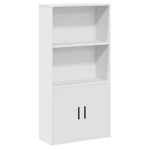 vidaXL Bibliothèque blanc 60x24x120 cm bois d'ingénierie