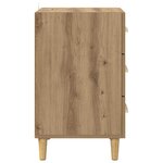 vidaXL Cabinet de chevet avec tiroir chêne artisanal 40 x 40 x 66 cm