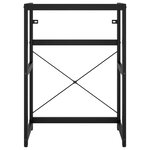 vidaXL Cadre de lavabo de salle de bain Noir 59x38x83 cm Fer