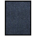 vidaXL Paillasson rayé Bleu 60x80 cm
