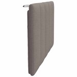 vidaXL Coussin de tête de lit taupe 90 cm tissu