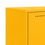 vidaXL Buffet jaune moutarde 68 5x38 5x123 5 cm acier