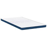 vidaXL Coussins de Matelas Blanc et bleu 90 x 200 cm
