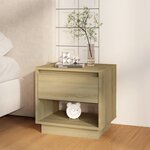 vidaXL Table de chevet Chêne sonoma 45x34x44 cm Aggloméré