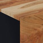 vidaXL Tables de chevet 2 Pièces 40x33x46 cm Bois d'acacia massif