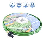 GRÜNTEK Arroseur avec tuyau 15 m Vert