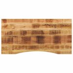 vidaXL Dessus de bureau avec courbe 140x50x2 5 cm manguier massif brut
