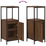 vidaXL Ensemble meubles salle de bain 3 pièces - Bois d'ingénierie chêne brun