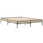 vidaXL Cadre de lit sans matelas chêne sonoma 160x200 cm