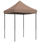 vidaXL Tente de fête 200 x 200 x 306 cm Marron Tissu Oxford